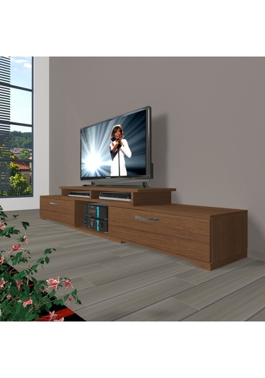 Decoraktiv Flex 130 Mdf Tv Ünitesi Tv Sehpası Ceviz