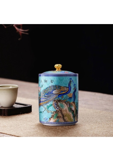 Suntek Çay Saklama Kabı Şeker Kahve Gevşek Çay Açık Mavi