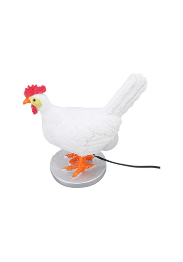 Xiyyadms Tavuk Figürlü Led Mumluk Usb Sıcak Işık Reçine Dekoratif Heykel Ev Dekoru Yumurta Desenli Diğer