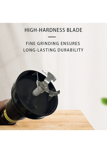 Elmpaly Alaşımlı Şarjlı Cep Tütün Değirmeni 3 Bölmeli Taşınabilir Baharat Öğütücü