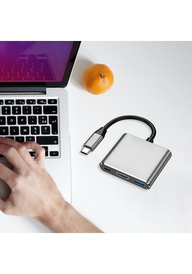 Suntek Tip C - Hdmı Kablosu Dönüştürücü Dizüstü Ev Gri