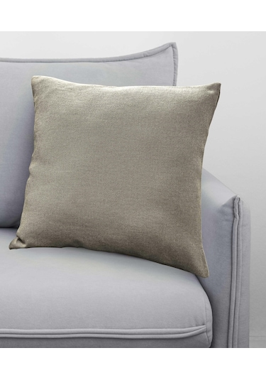 Melodie Keten Kırlent Kılıfı Kahverengi 45x45 Cm