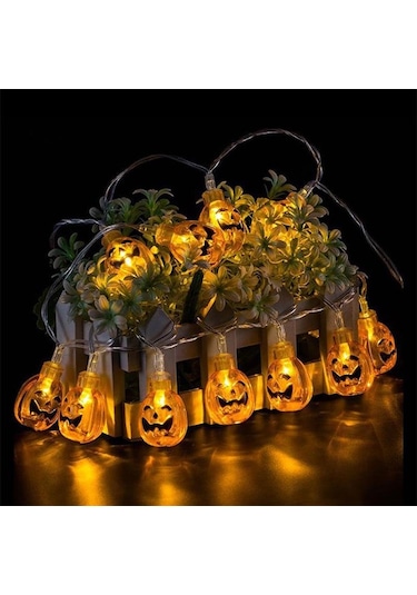 150 Cm 10led Cadılar Bayramı Led Dize Işık Taşınabilir Kabak Hayalet Kafatası Işık Ev Bayramı Partisi Dekoratif Led Işık 56851301 Diğer