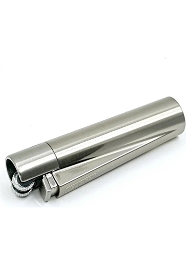 Mobgift İsme Özel Metal Taşlı Gazlı Çakmak Gümüş
