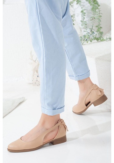 Volpen Cilt Kısa Topuk Ayakkabı Mint Yeşil Ten