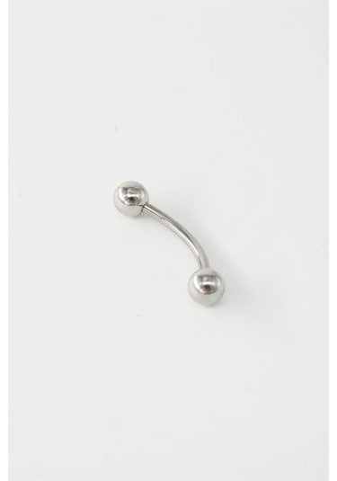 Kadın 316l Anti Alerjenik Topcuklu Piercing Gümüş