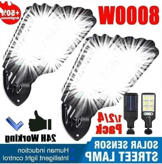 Tongxida Jms 2022 8000w Güçlü Ultra Parlak Güneş Sokak Lambası, Sensörlü Duvar Ve Bahçe Aydınlatma 4pack
