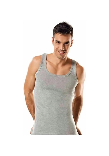 Tutku 0102 Erkek Ribana Askılı Atlet 6 Adet 001