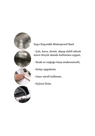 Su Sızdırmaz Bant Süper Güçlü Çamur Bant Boru Çatlak Tamir Bandı