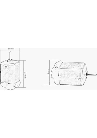 10 Adet Dc Motor Deney Motoru 3v 6v Motor Yüksek Devir Dinamo Motor D.m