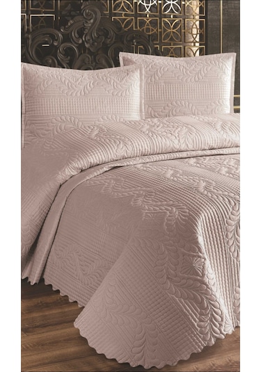 Jumbo Soft 3 Parça Çift Taraflı Pike Takımı Bej