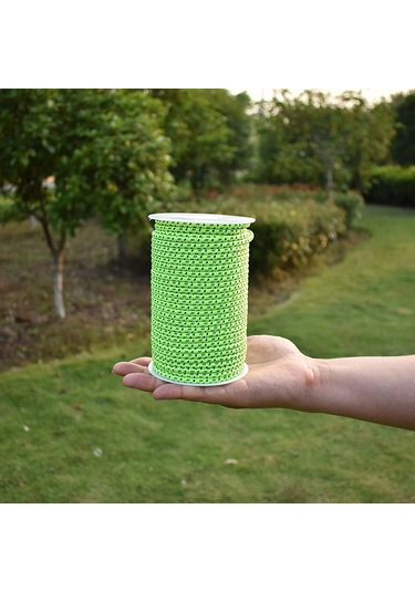 Vkemall 50m 4mm Dış Mekan Çadır Teli, Yansıtıcı Özellikli, 6 Adet Alüminyum Gergi Aleti İle, Gece Güvenliği Ve Dayanıklılık Sağlar Çok Renkli