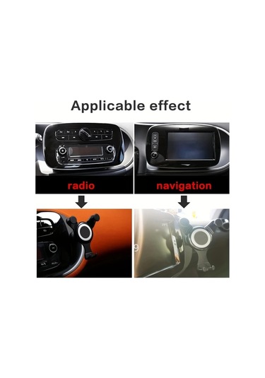 Xuweiwei Mercedes Benz Akıllı Telefon Tutacağı Yan Yerçekimi Modeli Forto Forfour Uyumlu Dönebilen Abs Üçgen Tutucu Su Geçirmez