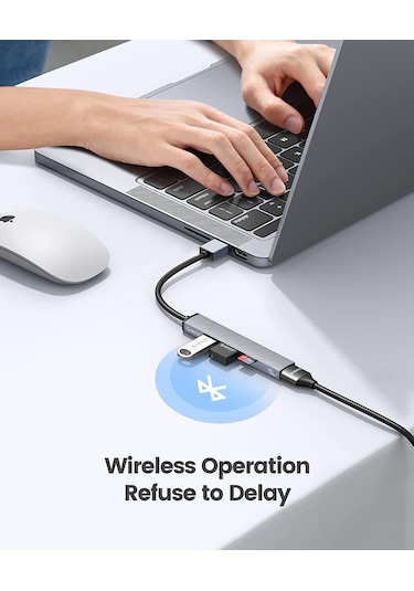 Orico 3 Portlu USB 3.0 Çoklayıcı TF Micro SD Kart Okuyucu Hub Alüminyum