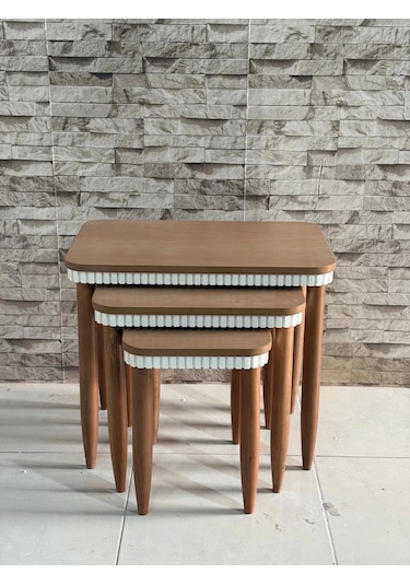 Nivemeshome Dalya Meşe Zigon Sehpa Meşe