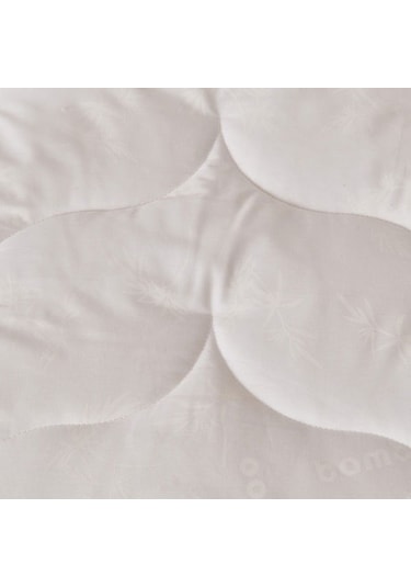 Evidea Soft Tek Kişilik Bambu Yorgan - Beyaz - 155x215 Cm Beyaz