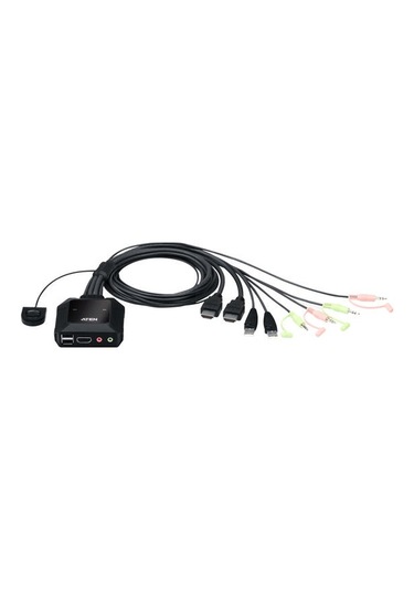 Aten Cs22H 2 Port Usb 4K Hdmı Kvm Switch Kablo