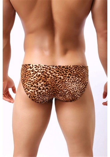 Merry See Leopar Desenli Erkek Slip (402443457) Çok Renkli