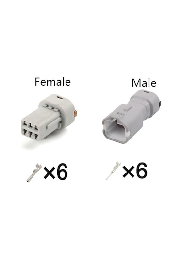 Otomotiv Konektörleri 6 Pin Otomotiv Kablolama Elektrik Soket Kablosu Kablo Demeti Erkek Kadın Konnektör Soketi Mg6141304