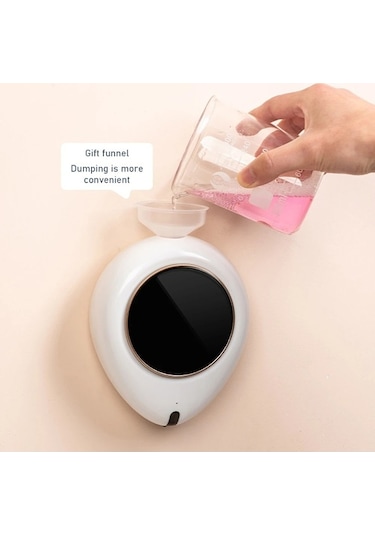 Tongxida 300ml Otomatik Banyo Sabunlar Sıvı Dağıtıcı Akıllı Şampuan Asılı Beyaz Beyaz