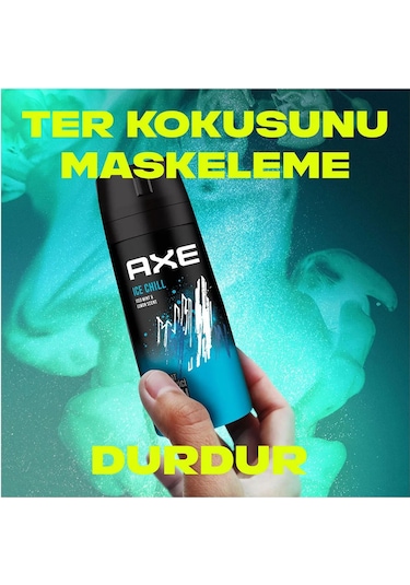 3 Adet Axe Ice Chill Erkek Deodorant Sprey 150 Ml