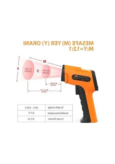 Fastbuy Thermopro Tp30 Endüstriyel Kızılötesi Sıcaklık Ölçer, Kızılötesi Katı-sıvı Termometre