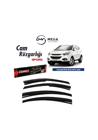 Hyundai Ix35 2010-2015 Arası Mugen Tip Cam Rüzgarlık Sunplex