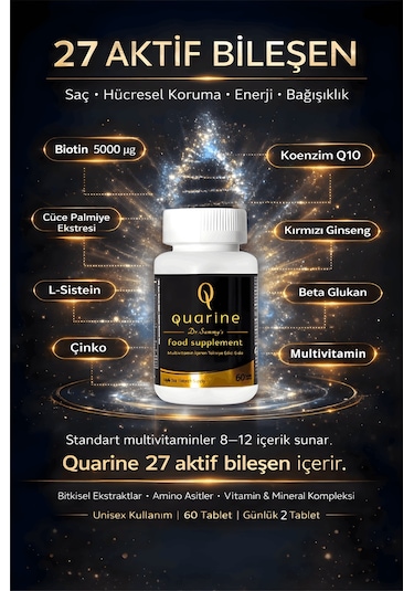 Dr. Sammy's Quarine 2 Aylık Saç Bakım Seti 2 Serum+1