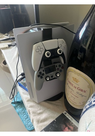 Ps5 Uyumlu 2'li Kol Tutucu Aparat, Ps5 Konsol Aparatı, Ps5 Joystick Standı Siyah