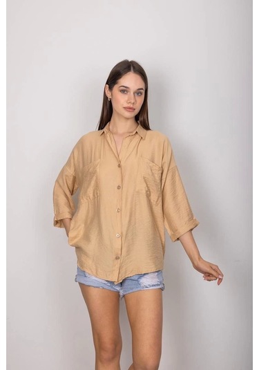 Cepli Salaş Gömlek T1010 Vizon