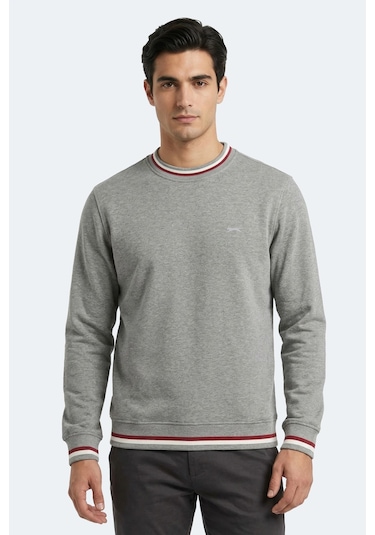 Slazenger Keystone I Erkek Gri Sweatshırt