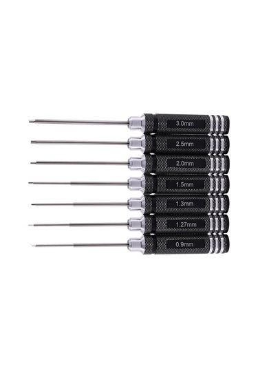 Cc Globall 0.9/1.27/1.3/1.5/2.0/2.5/3.0mm Beyaz Çelik Altıgen Tornavida Aracı Kiti Rc Helikopter Araba Drone Uçak Modeli Tamir Araçları