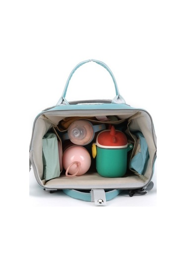 Yy sl51427 Yalıtımlı Su Geçirmez Büyük Kapasiteli Sırt Çantası Taşınabilir Anne ve Bebek Çantası Mavi