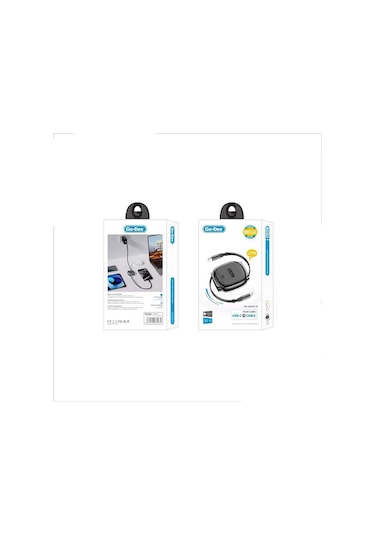 Go-des Gd-uc682 Type-c To Type-c Makaralı Data Ve Şarj Kablosu 100w Siyah Siyah