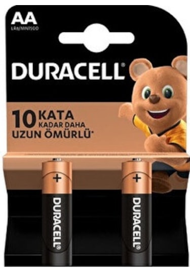 Duracell LR6/MN1500 Alkalin AA Kalem Pil 2'li