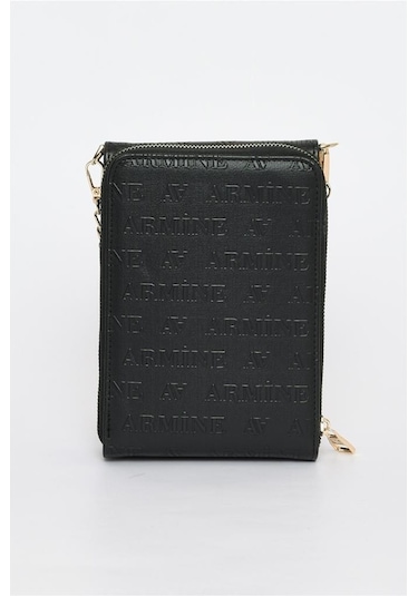 Armine 266 Cüzdan Siyah Lazer Kadın Çanta Siyah