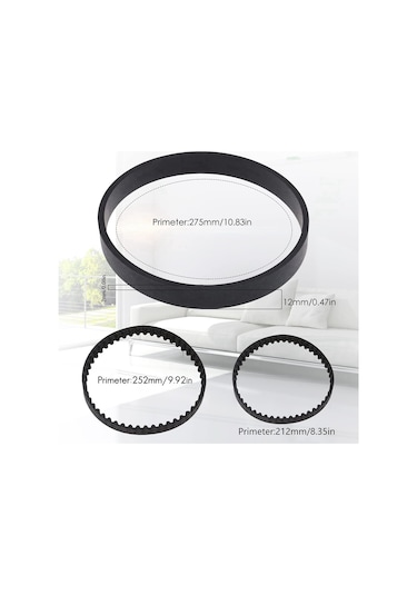 Crackedice Bissell Proheat 2x Revolution İçin 6 Parça Yedek Vakum Kayışı Seti