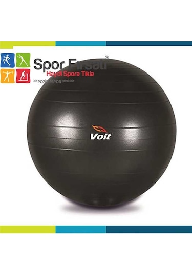 Voit 65 CM Pilates Topu Siyah + Pompa
