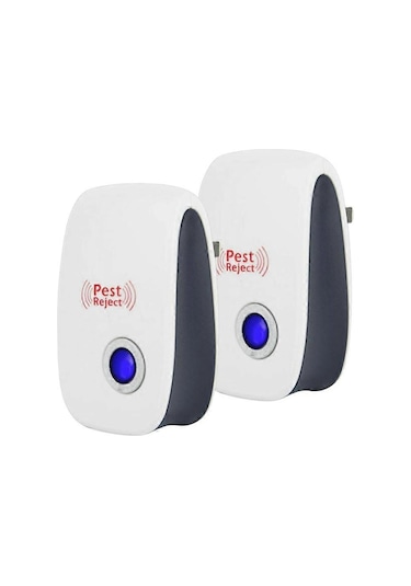 2x Electronic Pest Reject Ultrasound Mouse Cockroach Repeller Device Insect Rats Spider Mosquito Killer Pest Control Household Pest