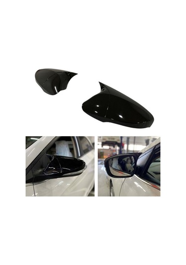 Hyundai Accent Blue Sinyalli Batman Yarasa Ayna Kapağı Piano Black / 2011-2019