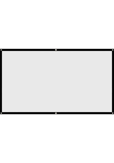 Suofeng 60 İnç 16:9 Polyester Yumuşak Projektör Perdesi - Çekirdekli, Kırılmaz, Taşınabilir, Ev/outdoor Sinema İçin