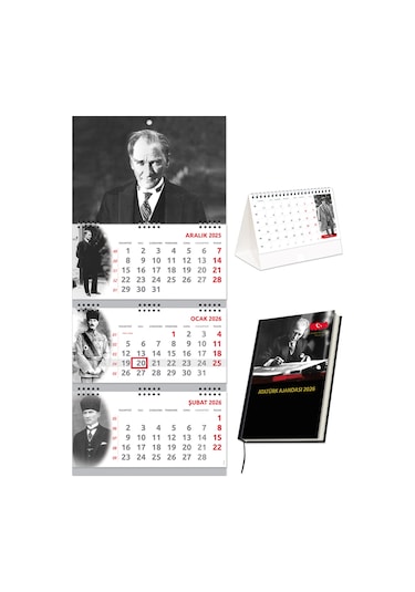 2026 Atatürk Gemici Takvimi + Atatürk Piramit Takvimi + Ajanda