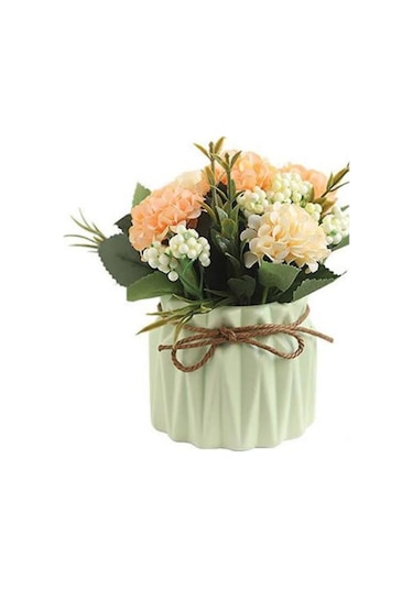 Florada Şeker Renkler Çiçeksiz Dekoratif Sukulent Ve Kaktüs Saksı Seti, Sunumluk 4'lü