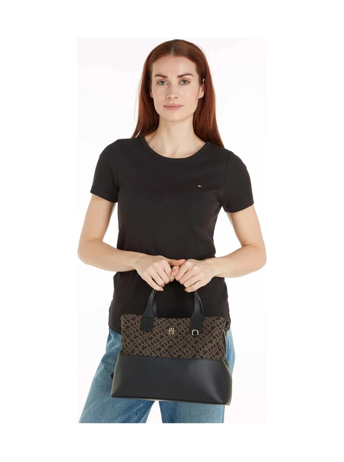 Tommy Hilfiger Kadın El Ve Çapraz Çanta Aw0aw17071bds Siyah