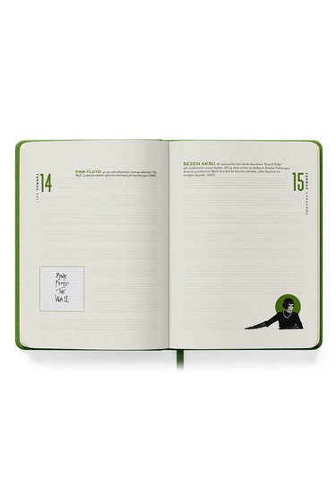 2026 Müzik Ajandası Açık Yeşil