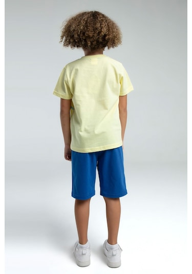 Roly Poly Crab Erkek Çocuk Regular Kalıp Kısa Kol Bermuda Şortlu Pijama Takım Sarı