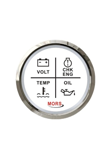 Mors Alarm Seti Göstergesi 4'Lü 12-24 Volt Beyaz