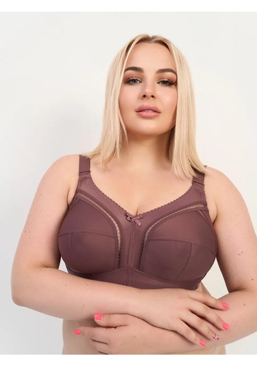 Sim Sim Büyük Beden Kadınlar İçin Korsesiz Sütyen 275702119 Kahverengi