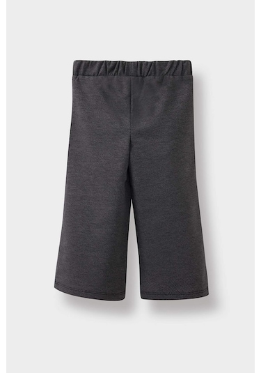 Defacto Kız Bebek Wide Leg Jean Görünümlü Pantolon F3780a525aubk81 Siyah