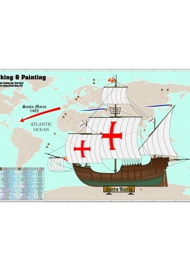 D-212 1/270 Columbus Ship Santa Maria